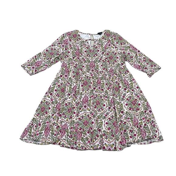 Torrid Dress Floral Keyhole Flowy White Pink Size 1X - Picture 3 of 15